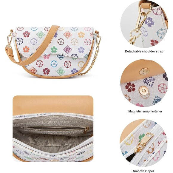 Elegant 3pcs PU Leather Tote and Hobo Bag Set for Modern Women - Tricolor - Picture 6 of 6